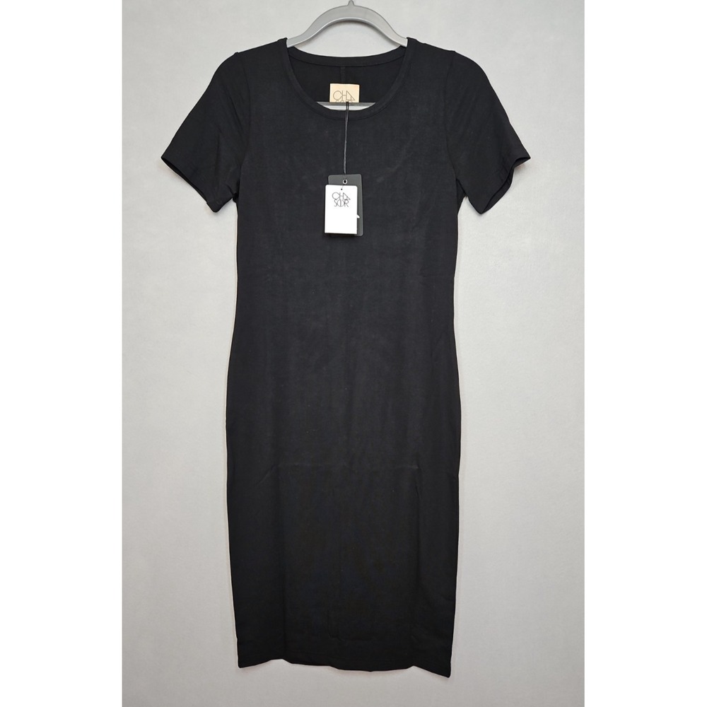 Chaser Womens Black Pullover T Shirt Dress Size Medium NWT